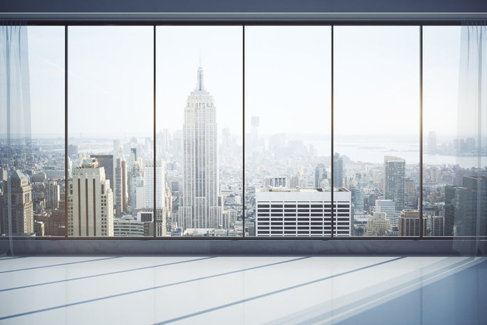 Modern Interior With City View Wall Mural