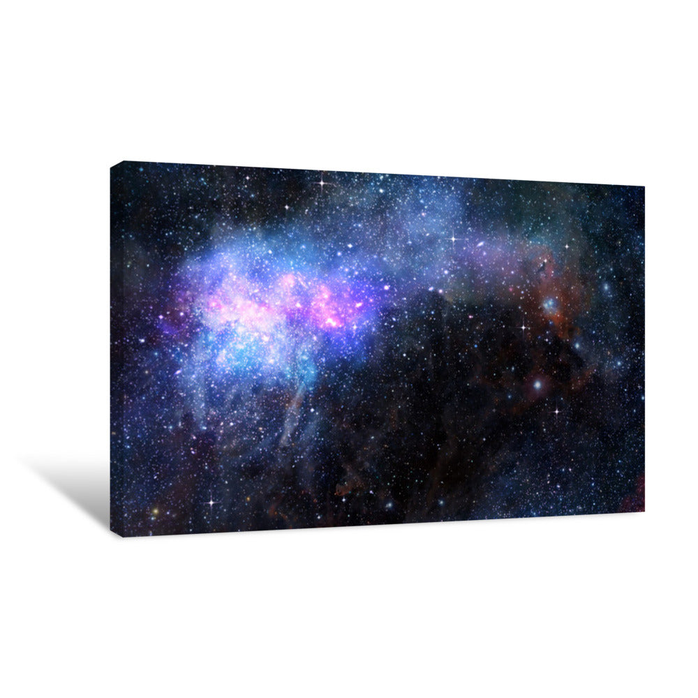 Starry Deep Outer Space Nebual And Galaxy Canvas Print