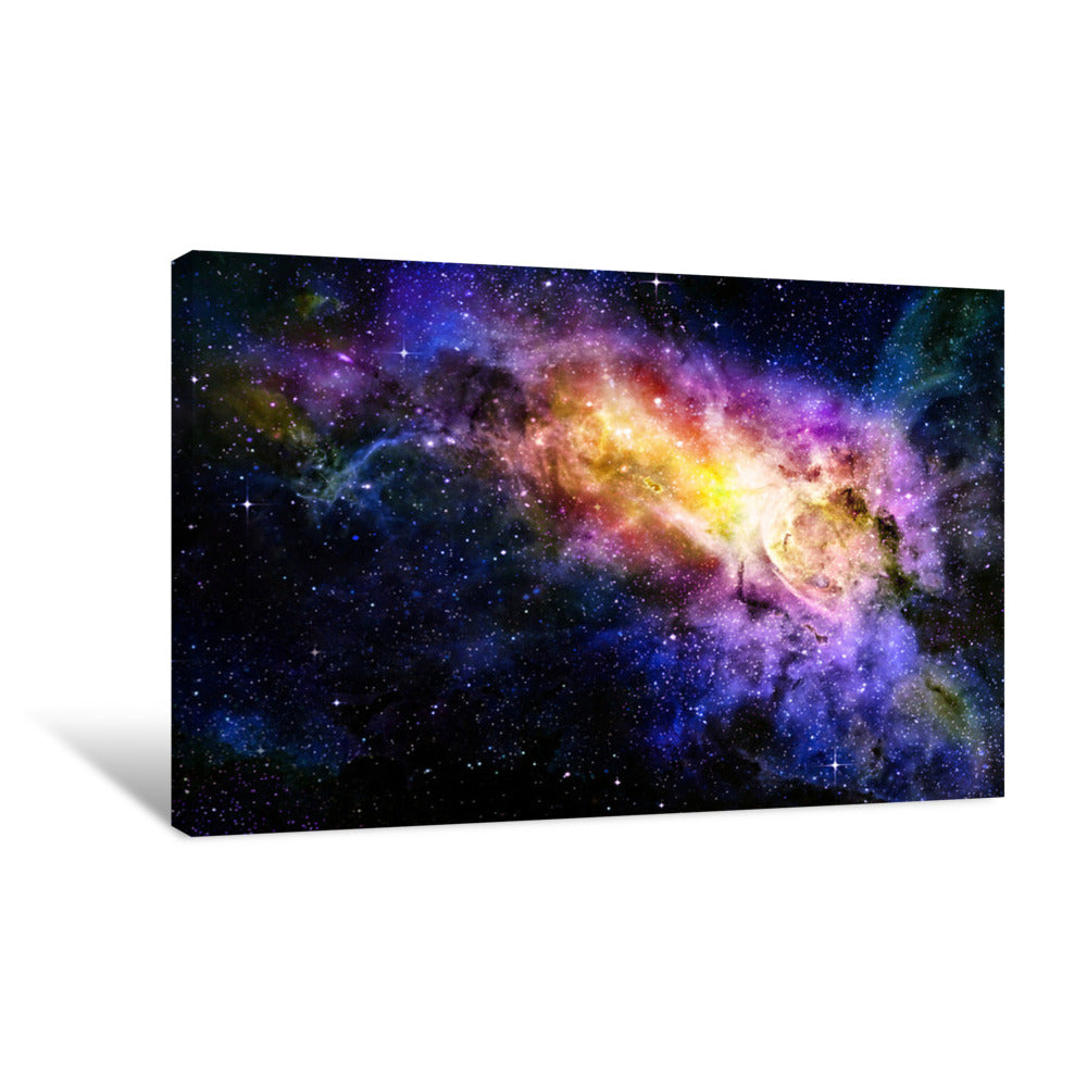 Starry Deep Outer Space Nebual And Galaxy Canvas Print