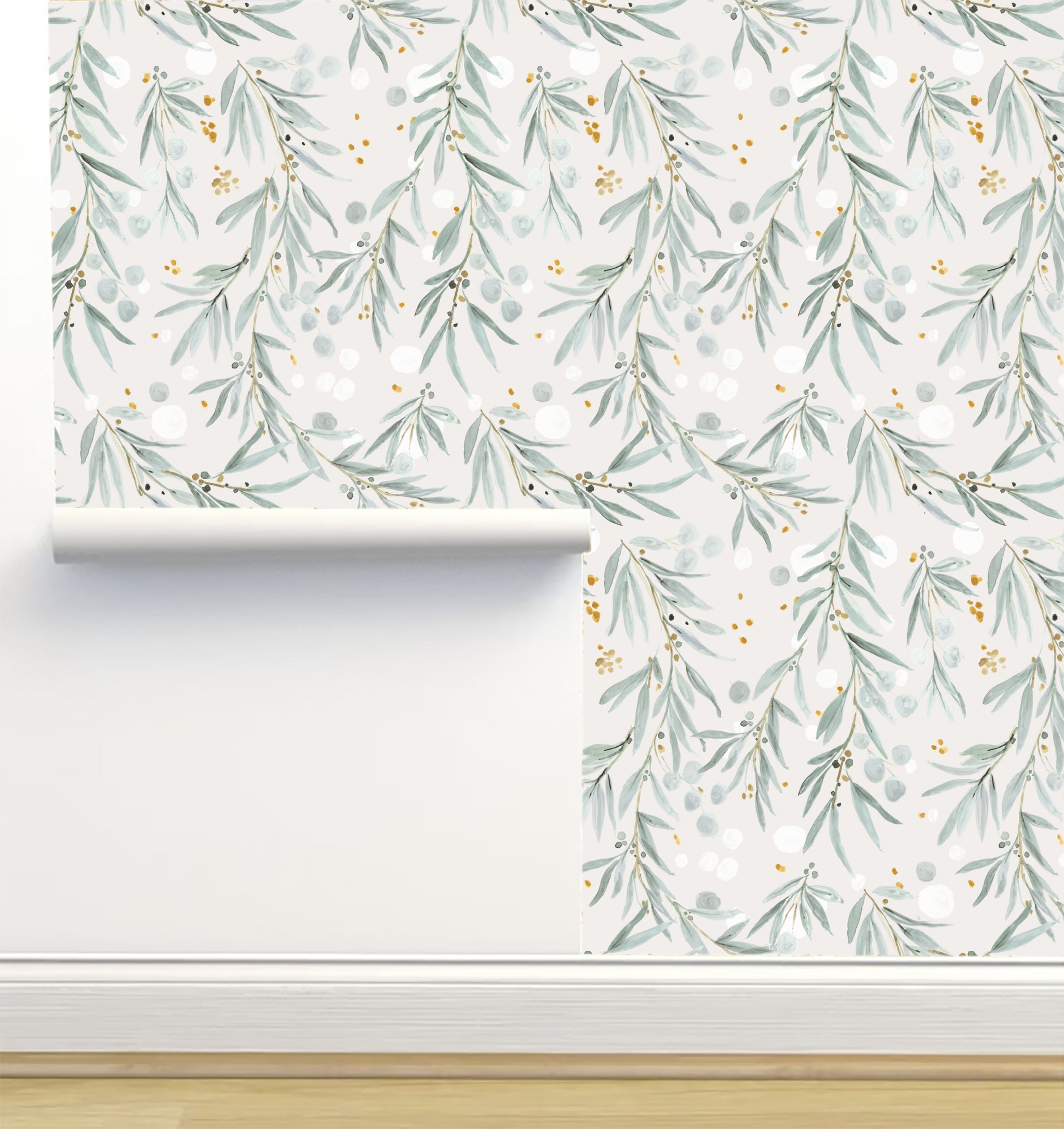 Wispy Leaves Gray Wallpaper by Crystal W Questions & Answers