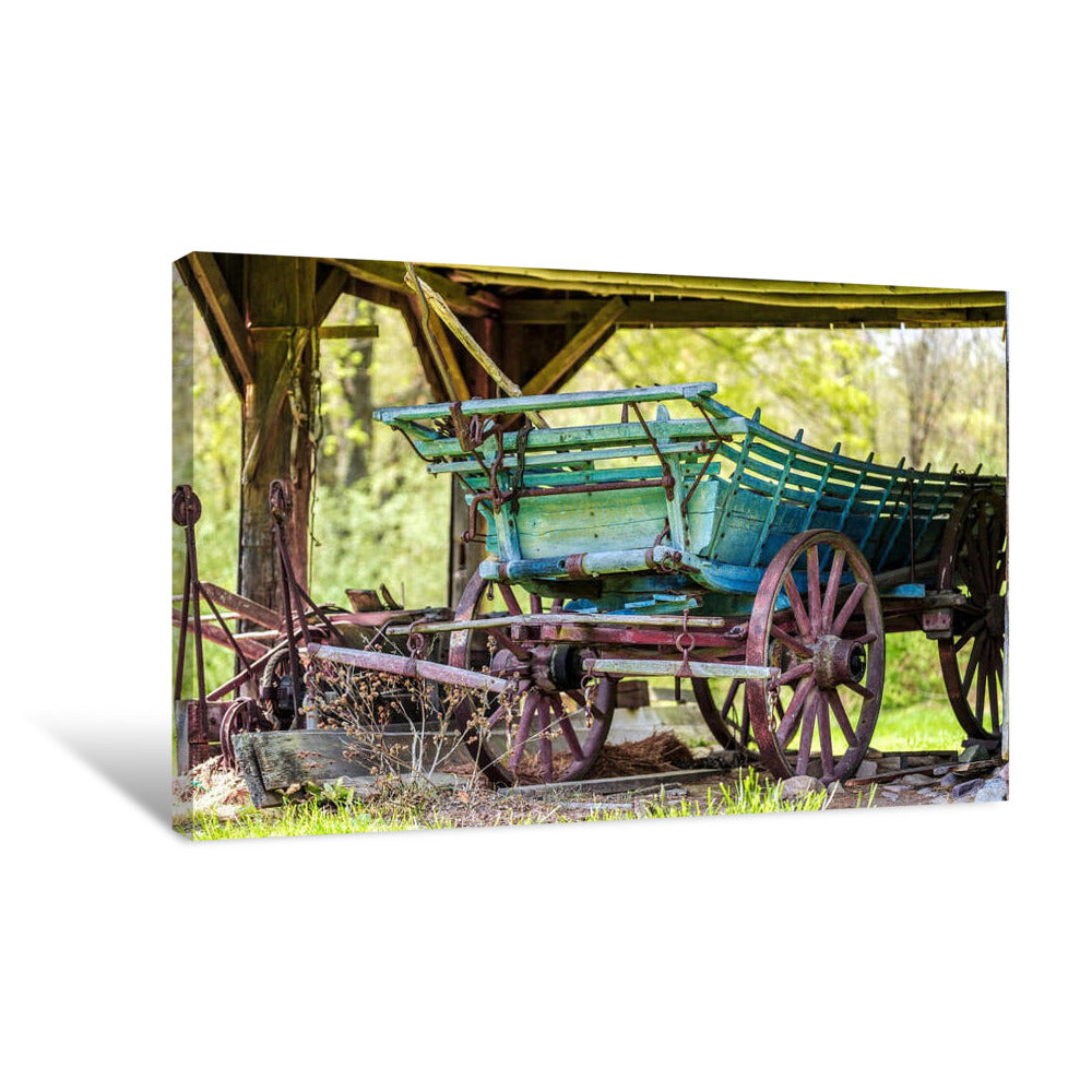 Close Up of Old Wagon Canvas Print Questions & Answers