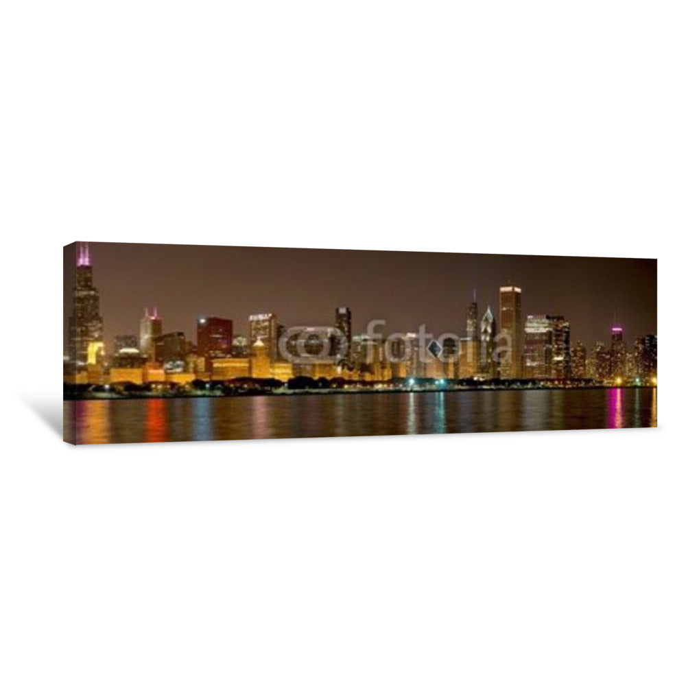 Chicago At Night Time Canvas Print Questions & Answers