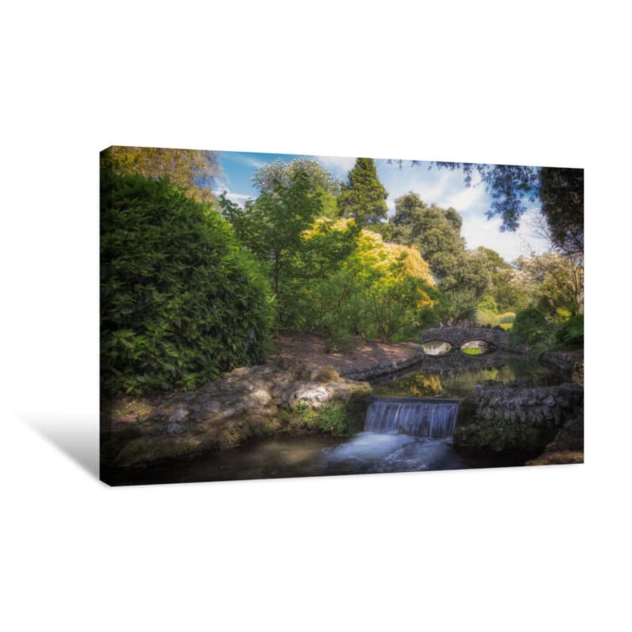 beautiful waterfall mountain Scenery  100% quality Canvas Print wall home Decor