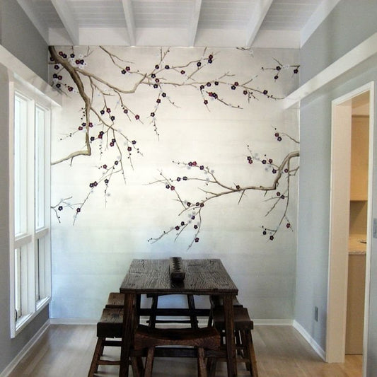 how are wall murals printed