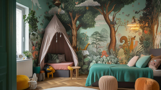 Bedroom forest theme