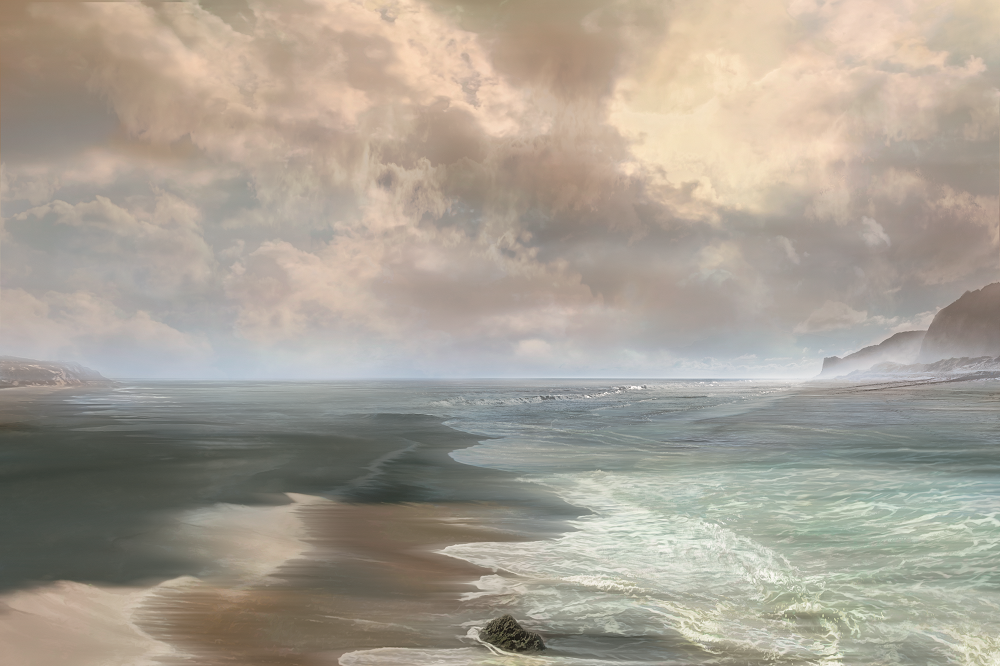 Rushing Tides Wall Mural