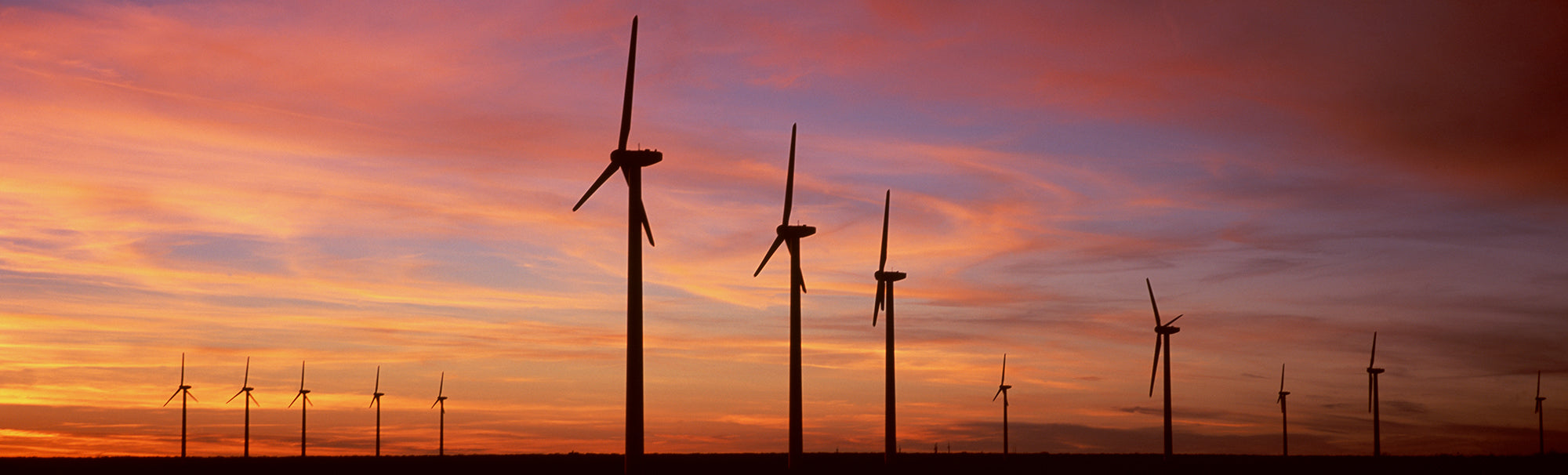 Wind Turbine In The Barren Landscape, Brazos, Texas, USA Wall Mural
