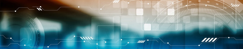 Abstract Tech Industrial Web Header Banner Wall Mural