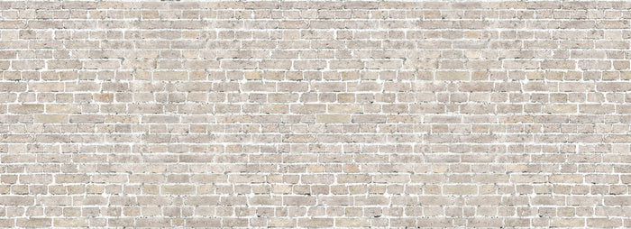 White Wash Old Brick Wall Panorama Wall Mural