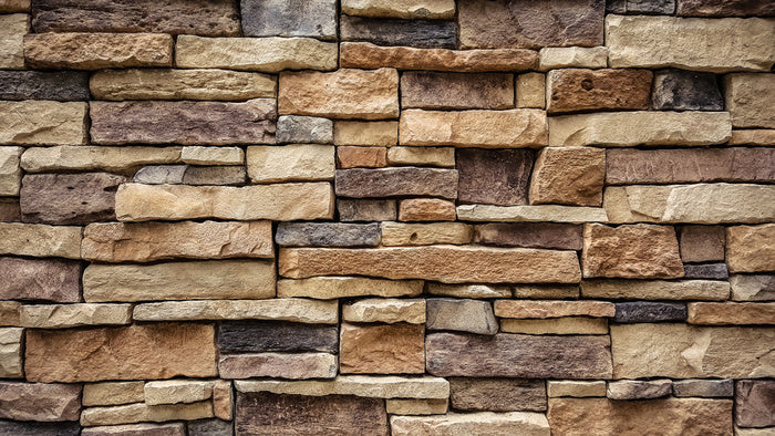 Natural Stone Brick Wall Texture Background Wall Mural