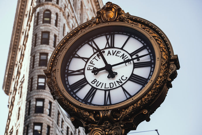 Fifth Avenue Building Clock In Flatiron District Wall Mural