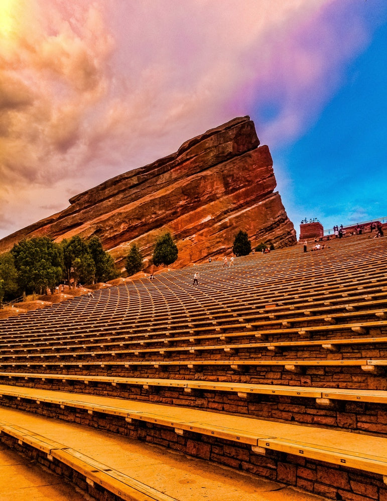 The Iconic Red Rocks Amphitheater In Colorado Wall Mural