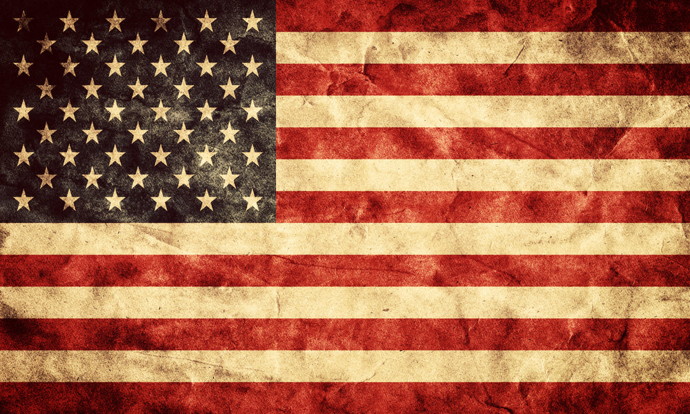 USA Grunge Flag Item From My Vintage, Retro Flags Collection Wall Mura