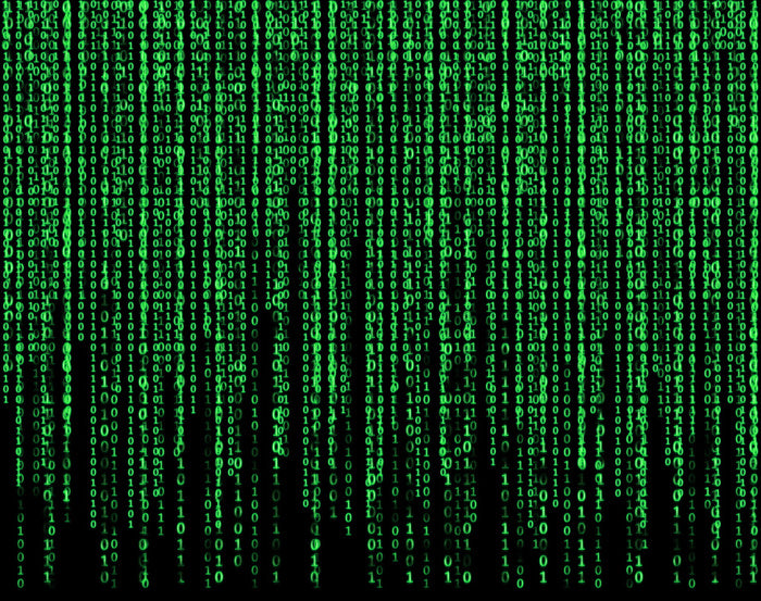Green Matrix Wall Mural