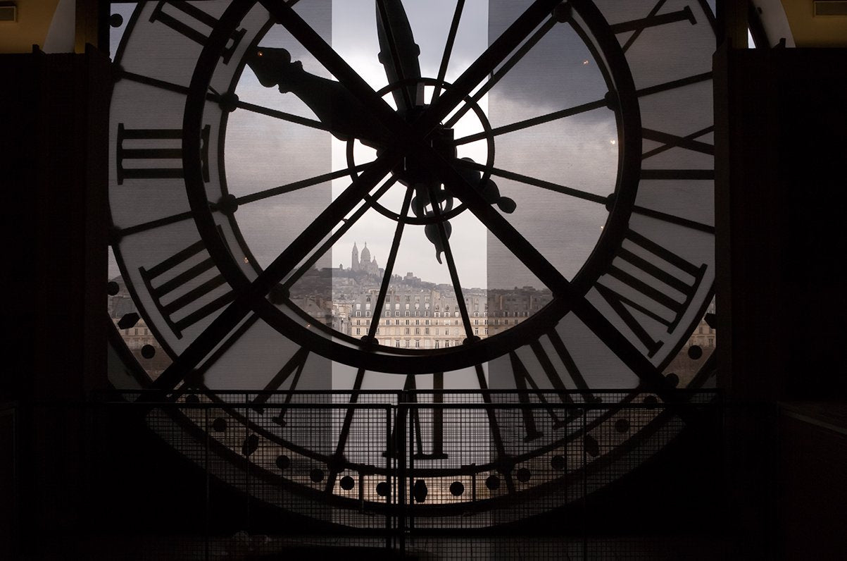 Clock Tower Wall Mural by Art Wolfe