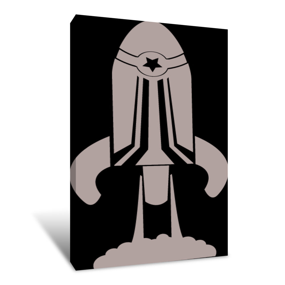 A Rocketship To Space Canvas Print