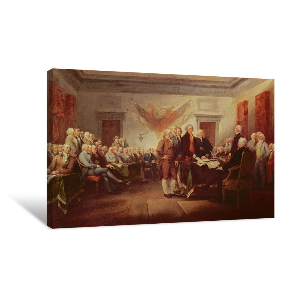 Signing the Declaration Canvas Print