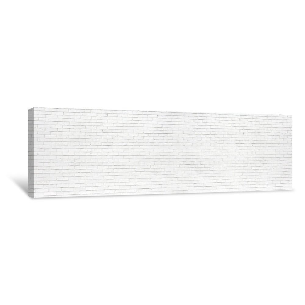 White Brick Wall May Used As Background Canvas Print