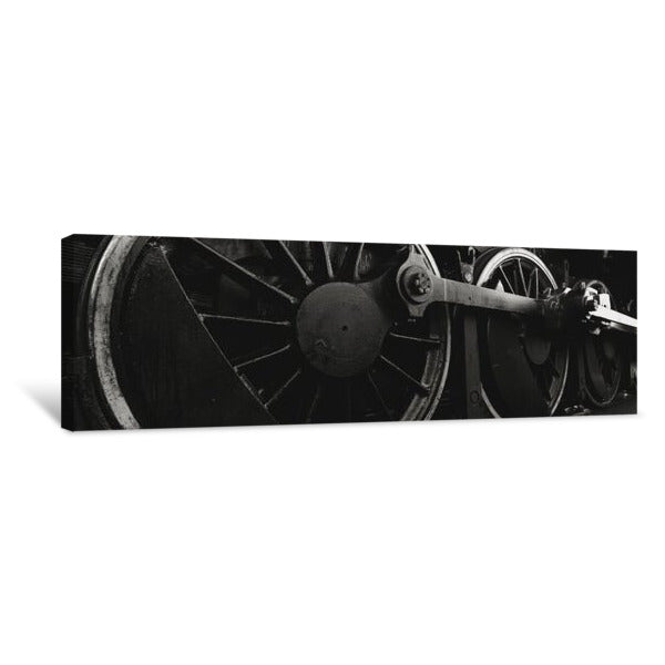 Steam Locomotive Wheels Canvas Print