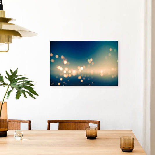 *CLEARANCE* Abstract Gold Bokeh Background - Canvas Wrap