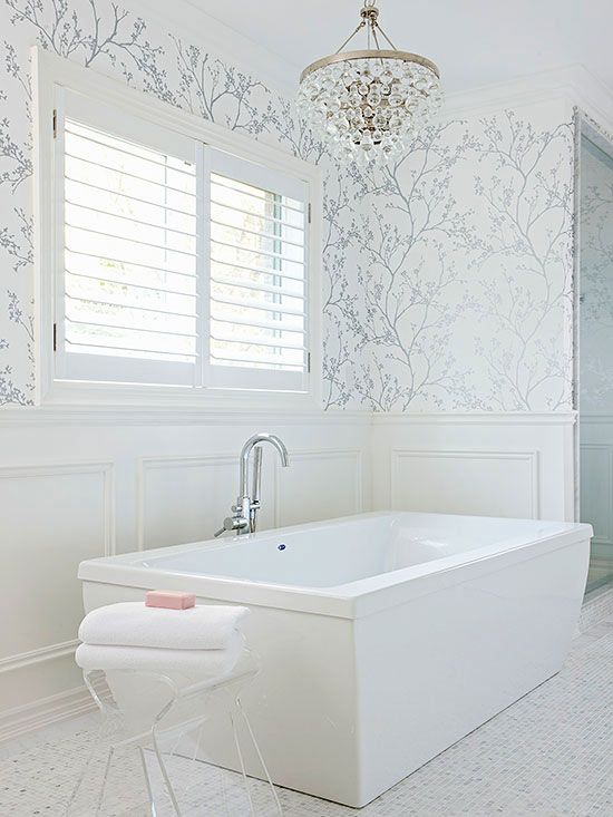 10 great wallpaper ideas for your bathroom - wall designs blog